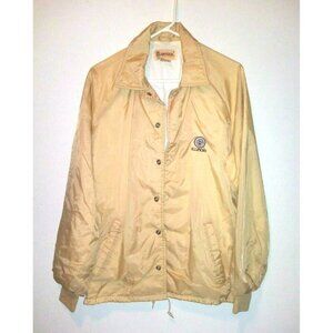 Antigua Windbreaker Jacket flannel lining  Univ of Illinois illini Chief logo